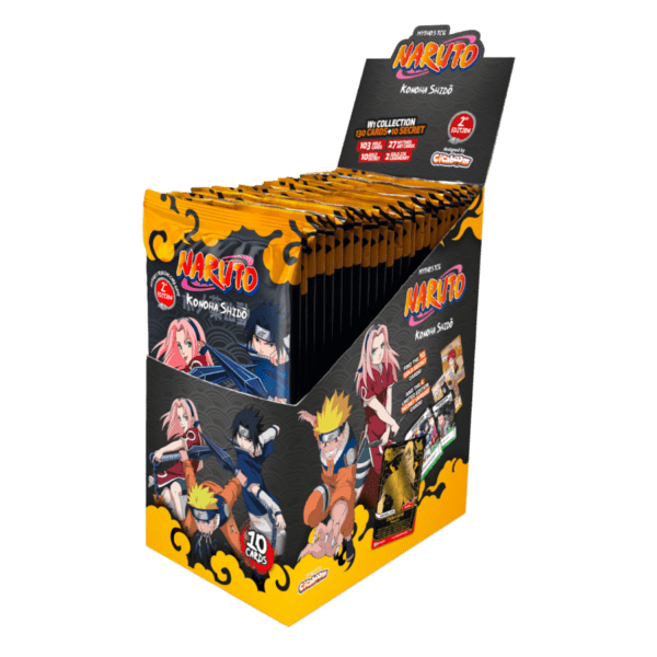 Naruto Mythos TCG – Konoha Shidō 2nd Edition Booster Display