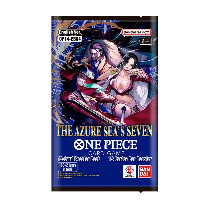 One Piece Card Game – The Azure Sea’s Seven [OP14-EB04] Booster Pack
